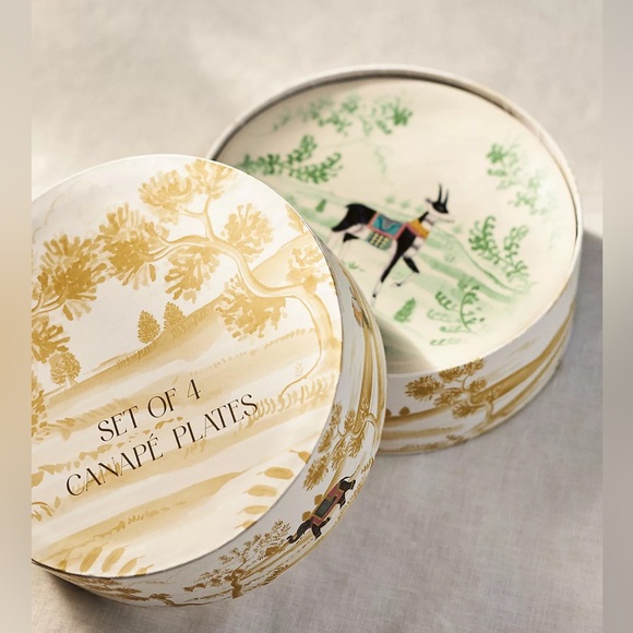 Anthropologie Terrace Canapé Plates, Set of 4 - Picture 4 of 4